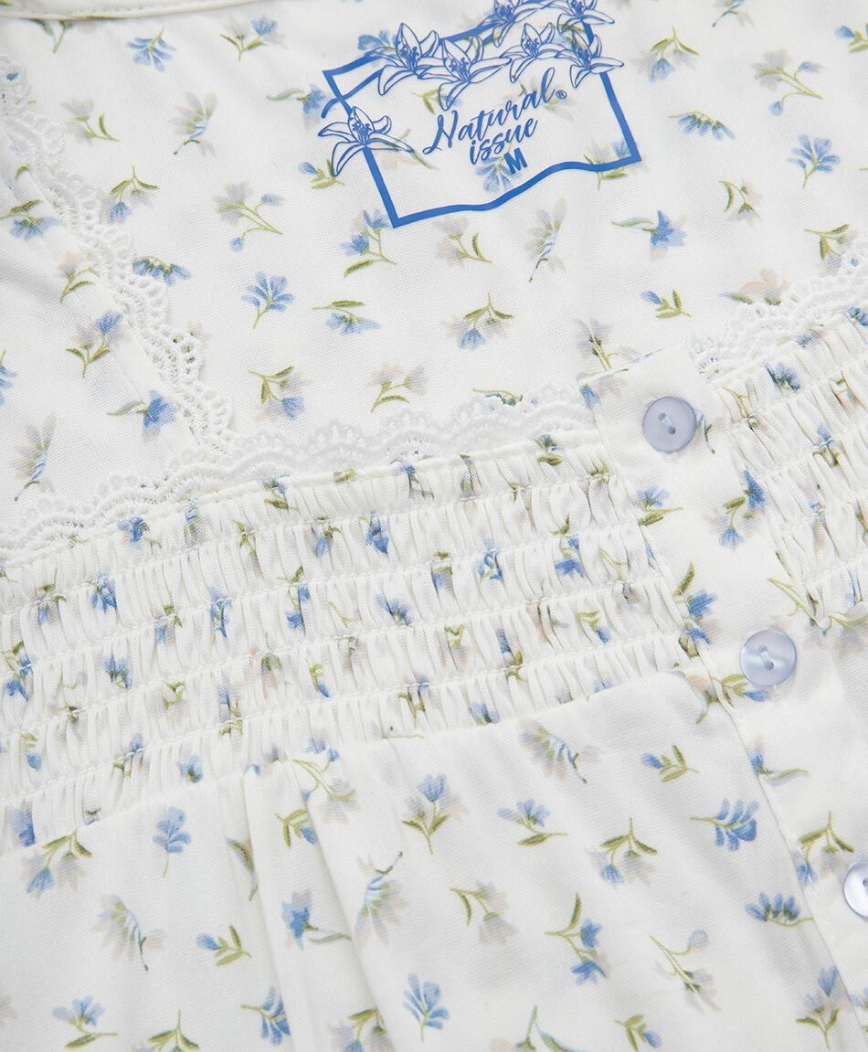 Camisa de dormir floreada