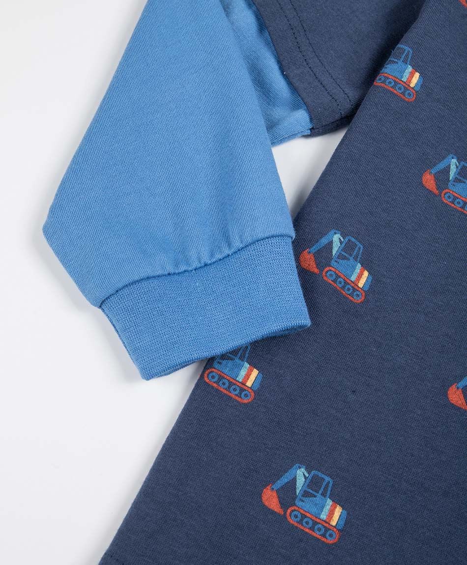 Polera beb&eacute; manga larga camiones