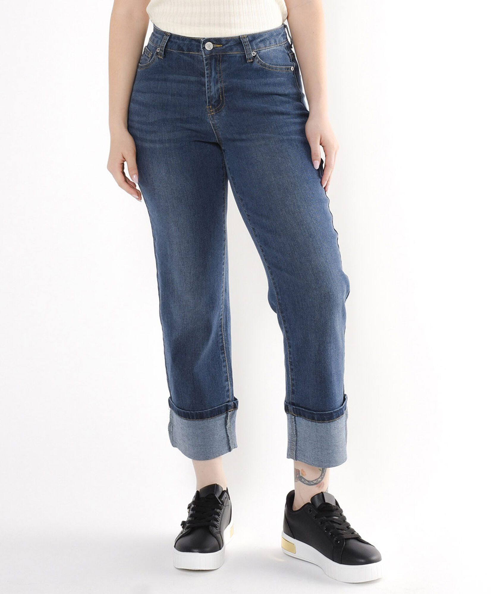 Jeans mujer basta doblada Jeans mujer basta doblada