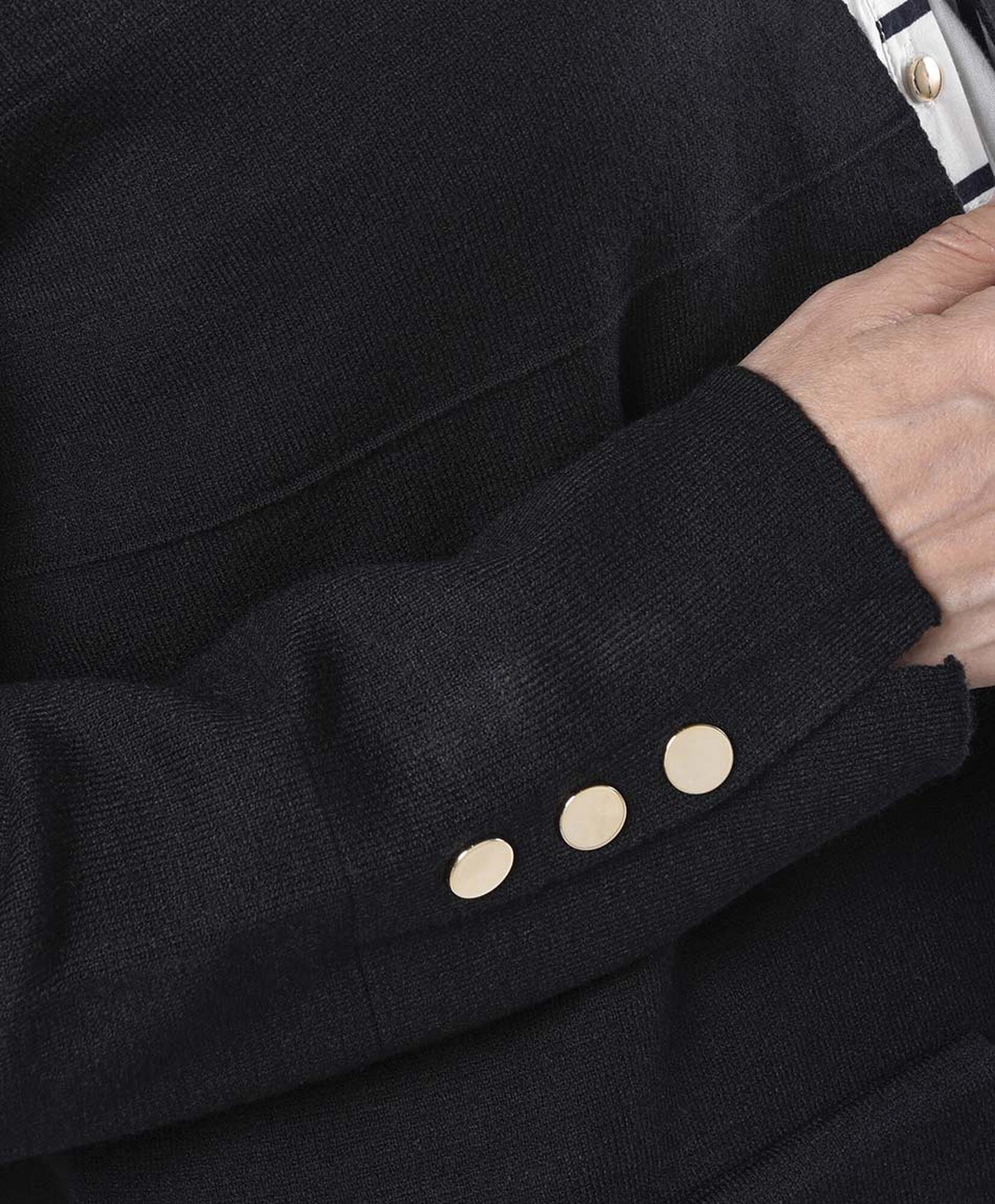 Cardigan mujer abierto con botones dorados Cardigan mujer abierto con botones dorados