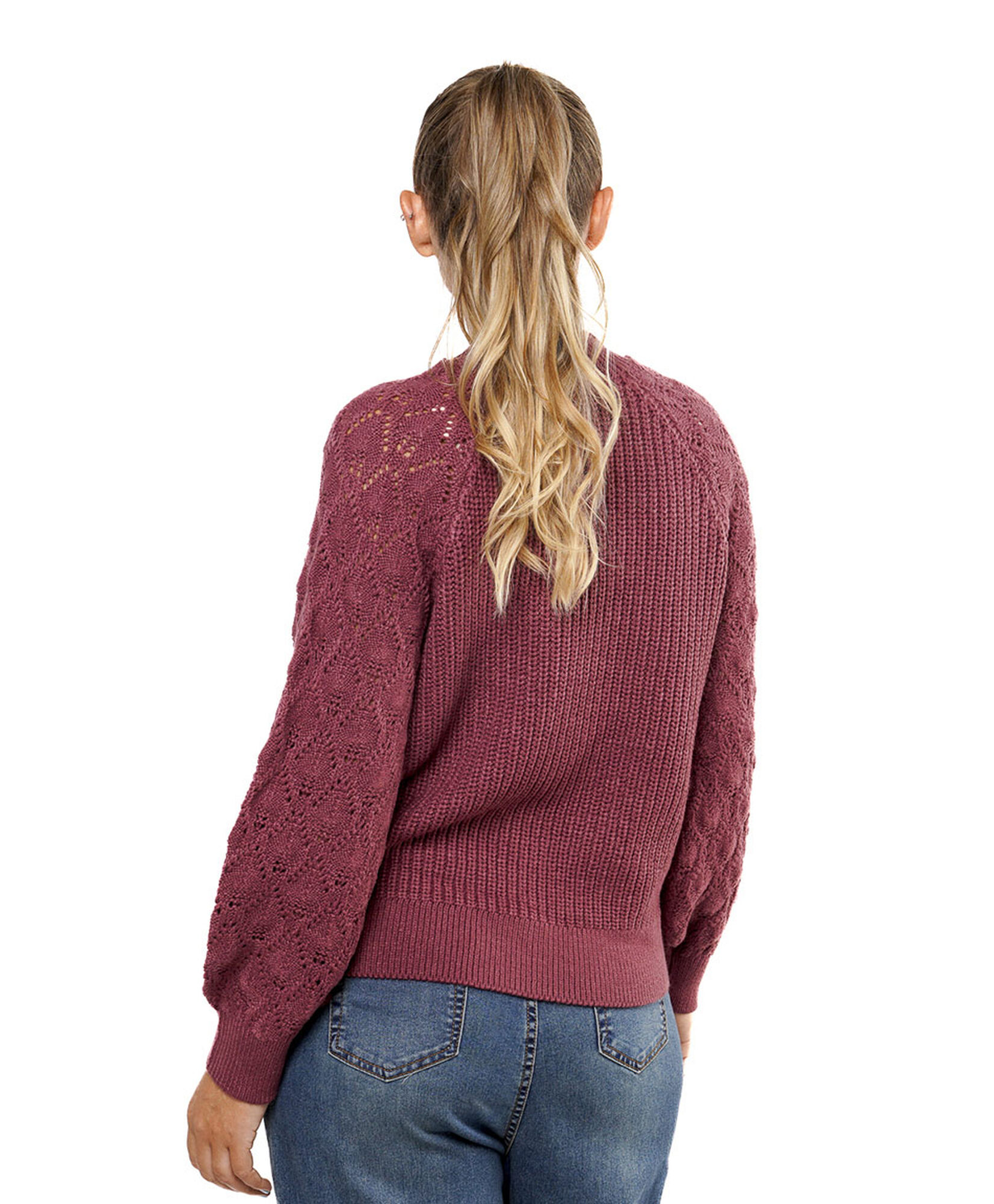 Sweater mujer manga calada Sweater mujer manga calada