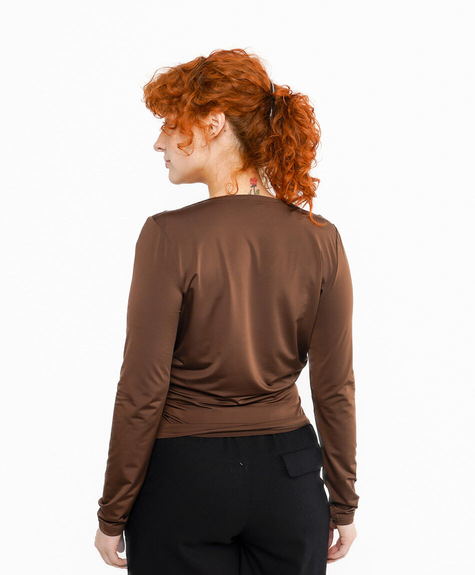 Polera mujer comfy brown
