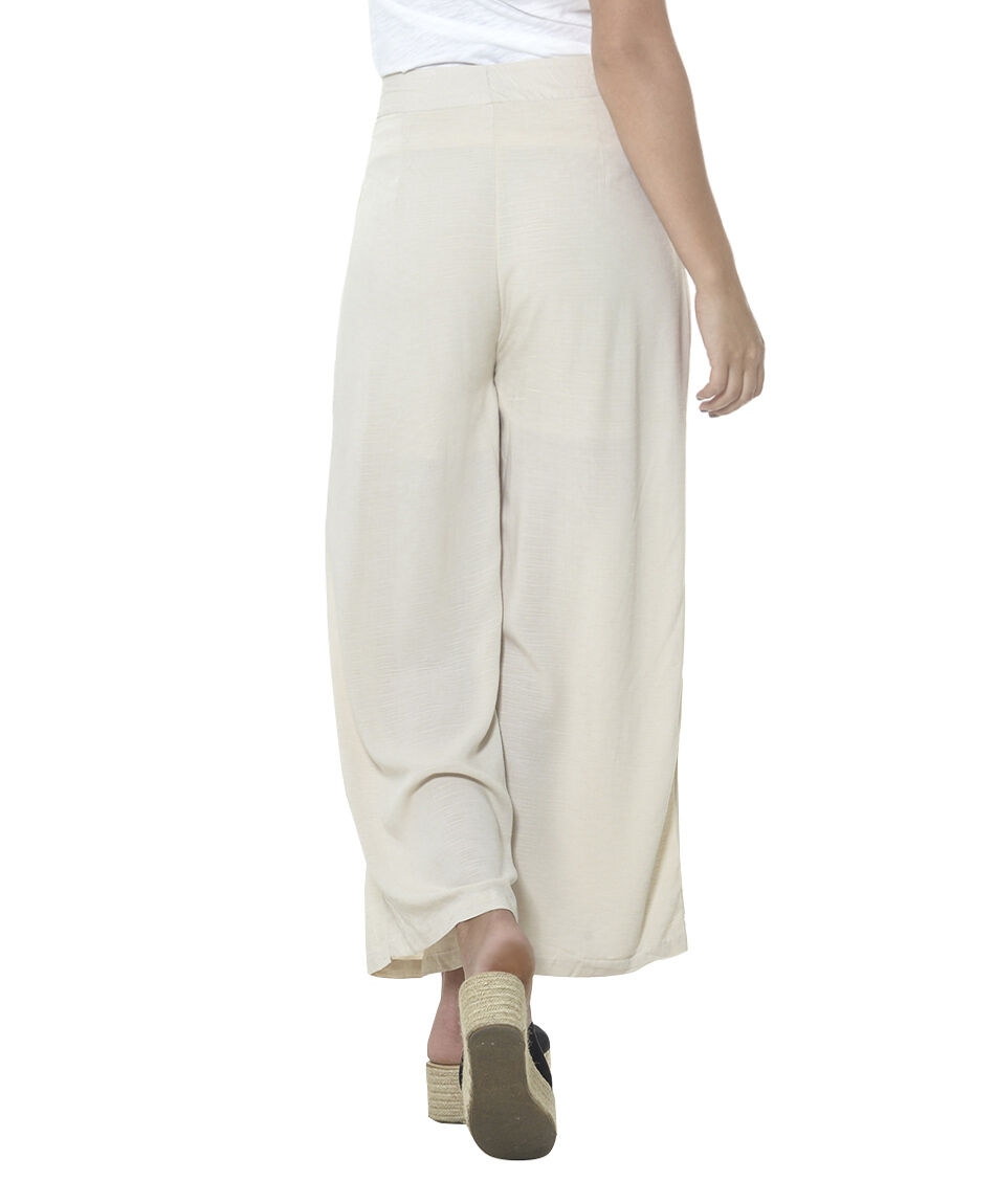 Pantalon palazzo botones