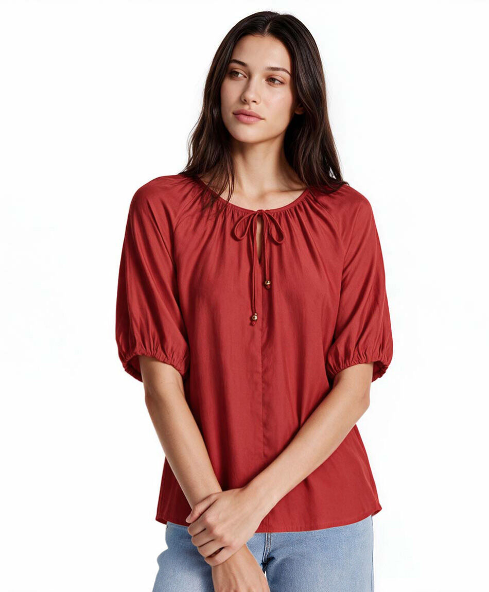 Blusa mujer manga englobada