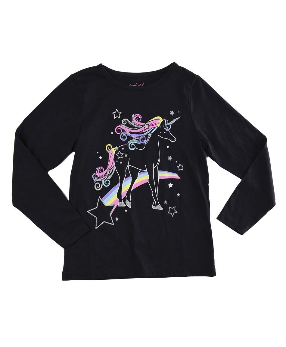 Polera manga larga cuello redondo