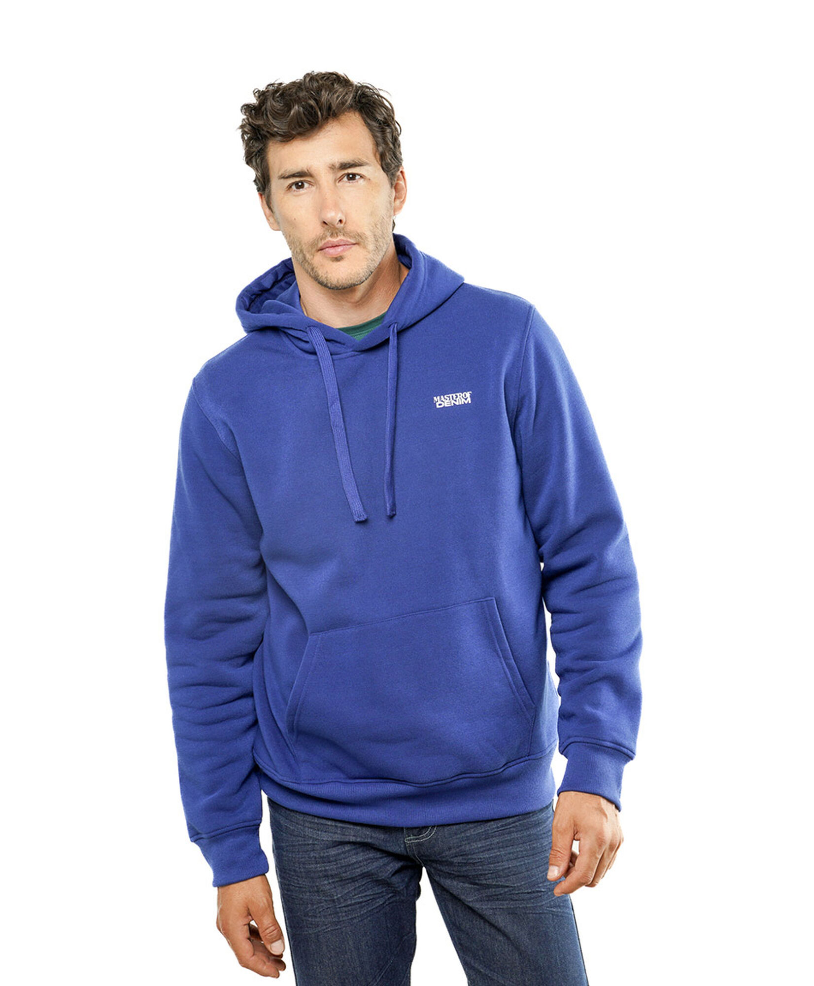 Polerón hombre estampado azul Polerón hombre estampado azul