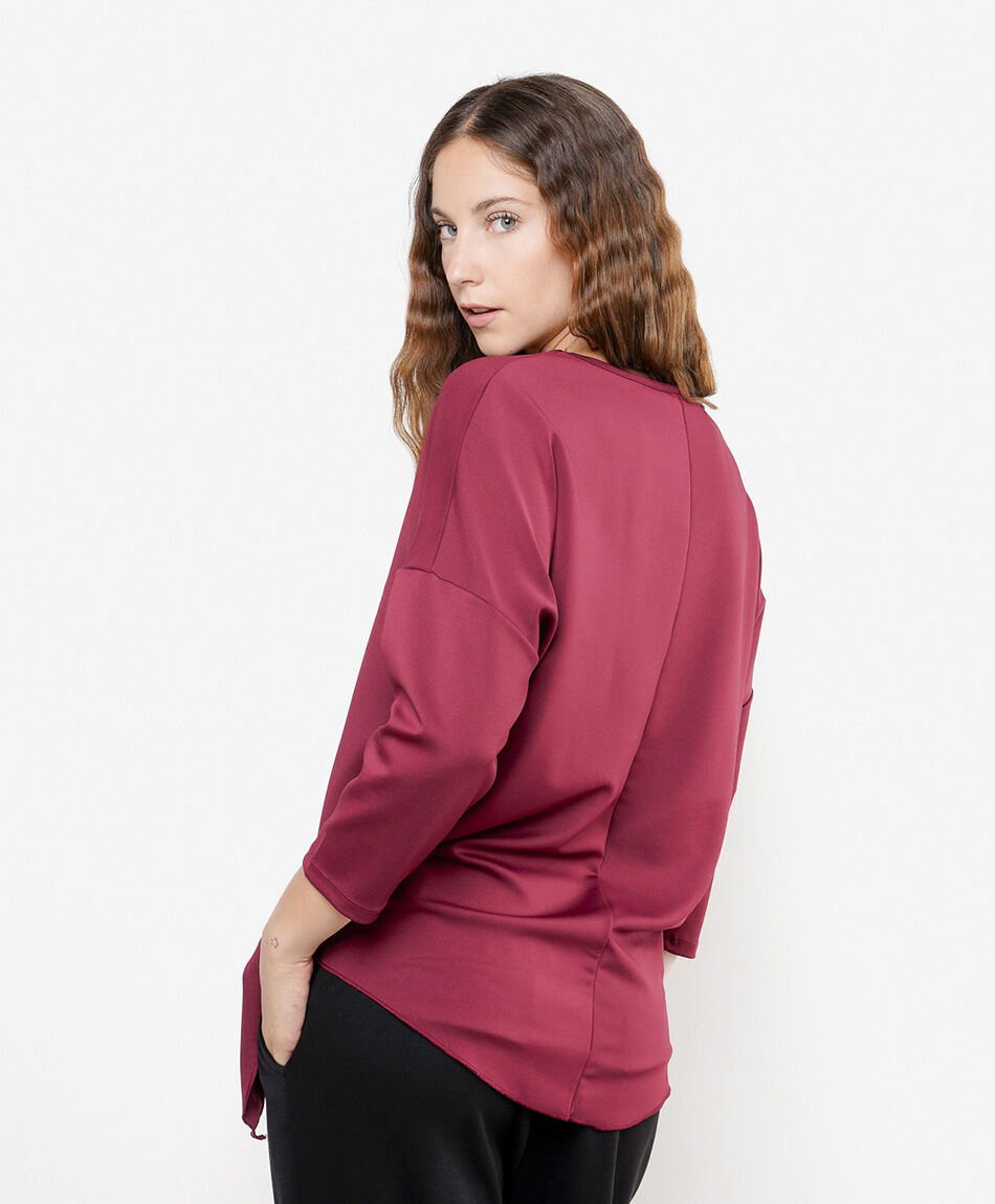 Polera mujer nudo lateral