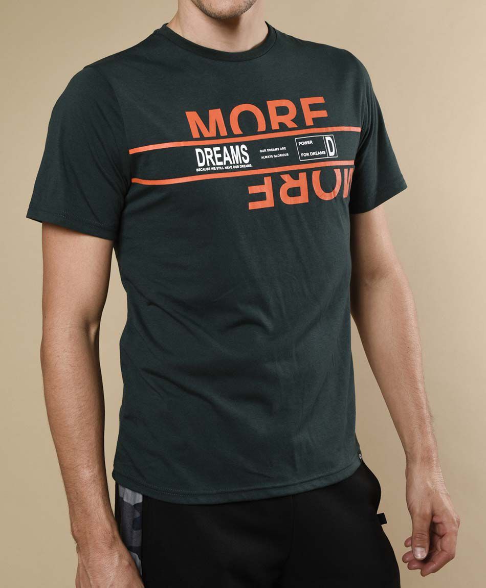 Polera deportiva manga corta cuello redondo