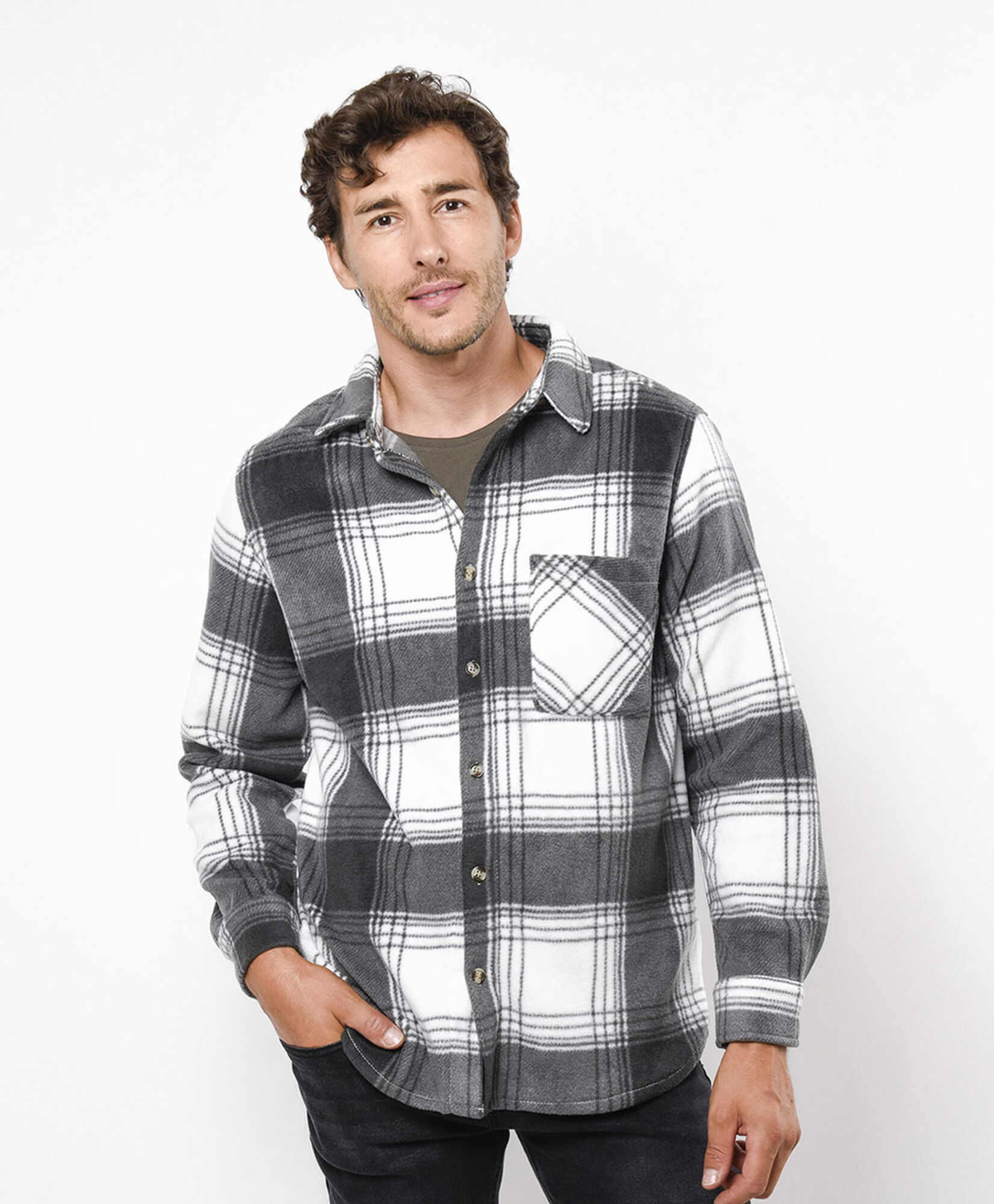 Chaqueta hombre leñadora polar Chaqueta hombre leñadora polar
