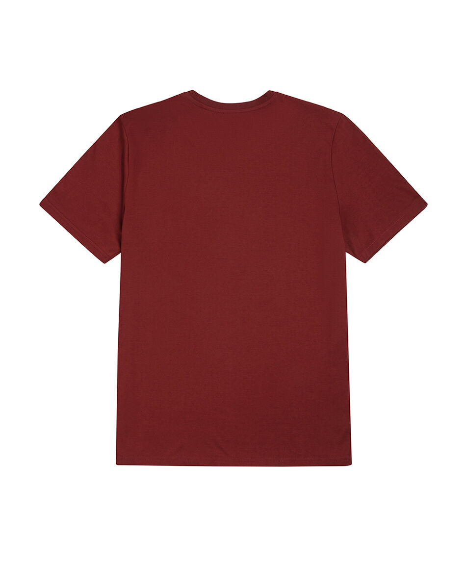 Polera hombre parche manga lisa
