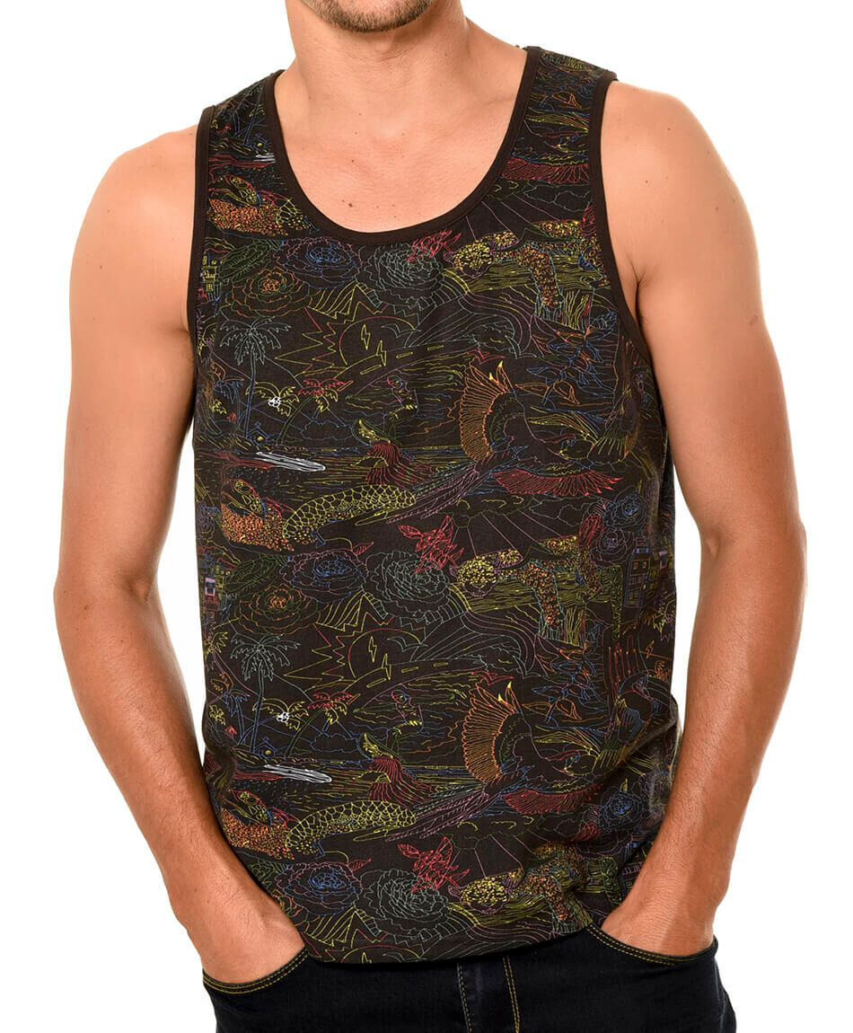 Polera surf estampada