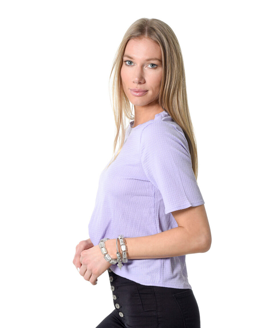 Polera jacquard nudo
