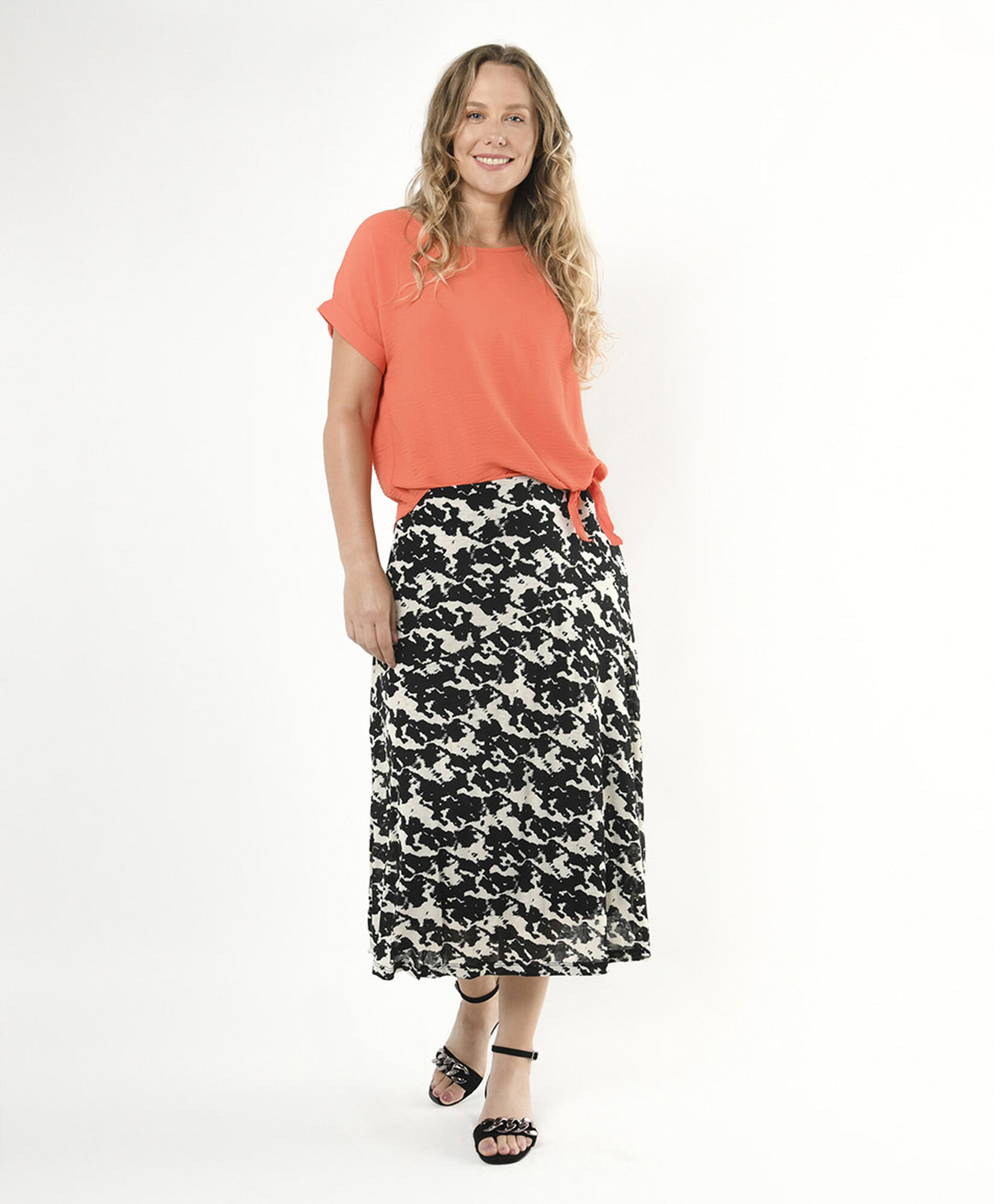 Falda mujer estampado bicolor Falda mujer estampado bicolor