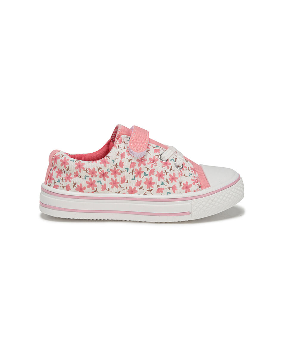 Zapatilla infantil (24 a 29) florcitas velcro