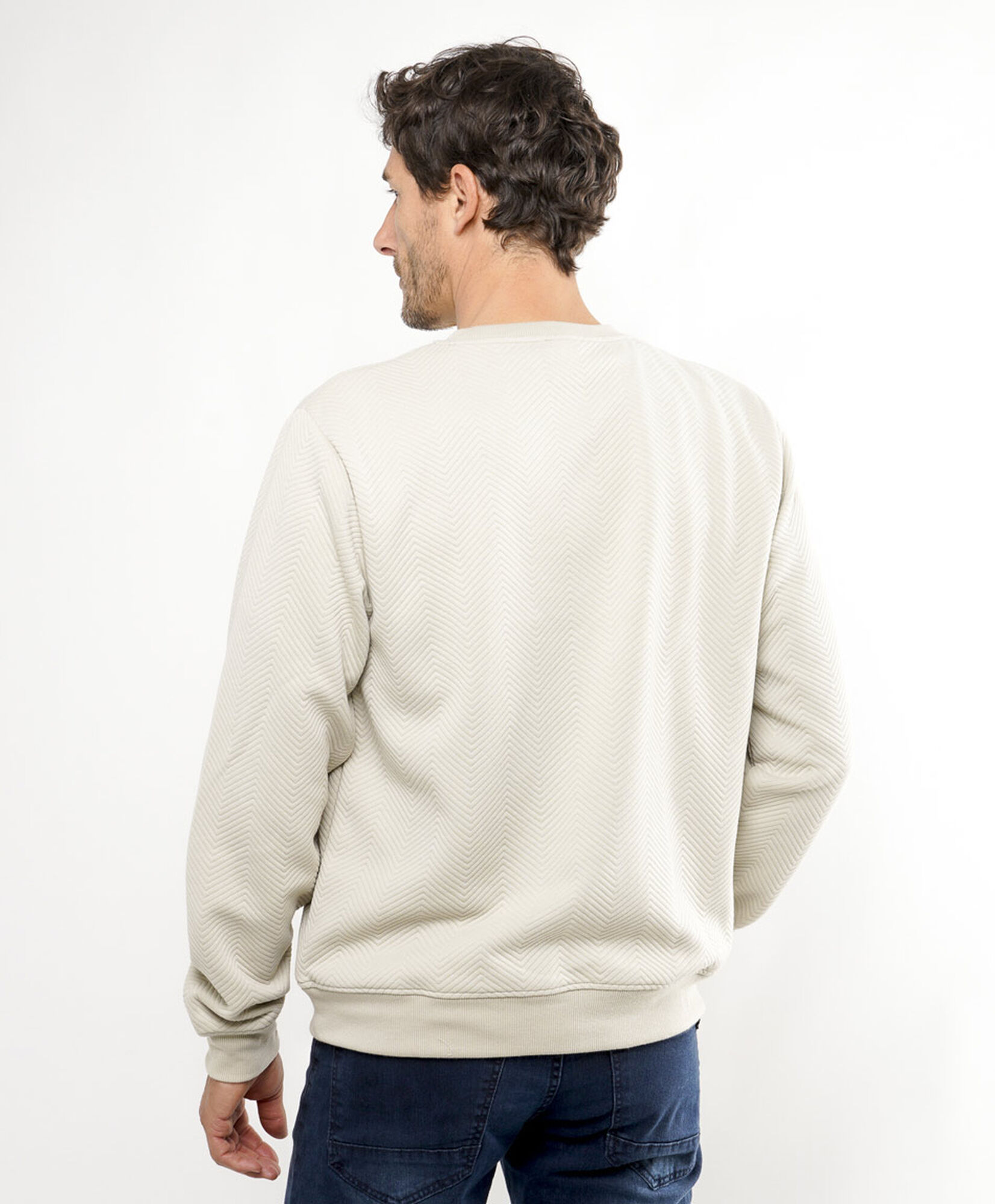 Pullover hombre jacquard ondas Pullover hombre jacquard ondas