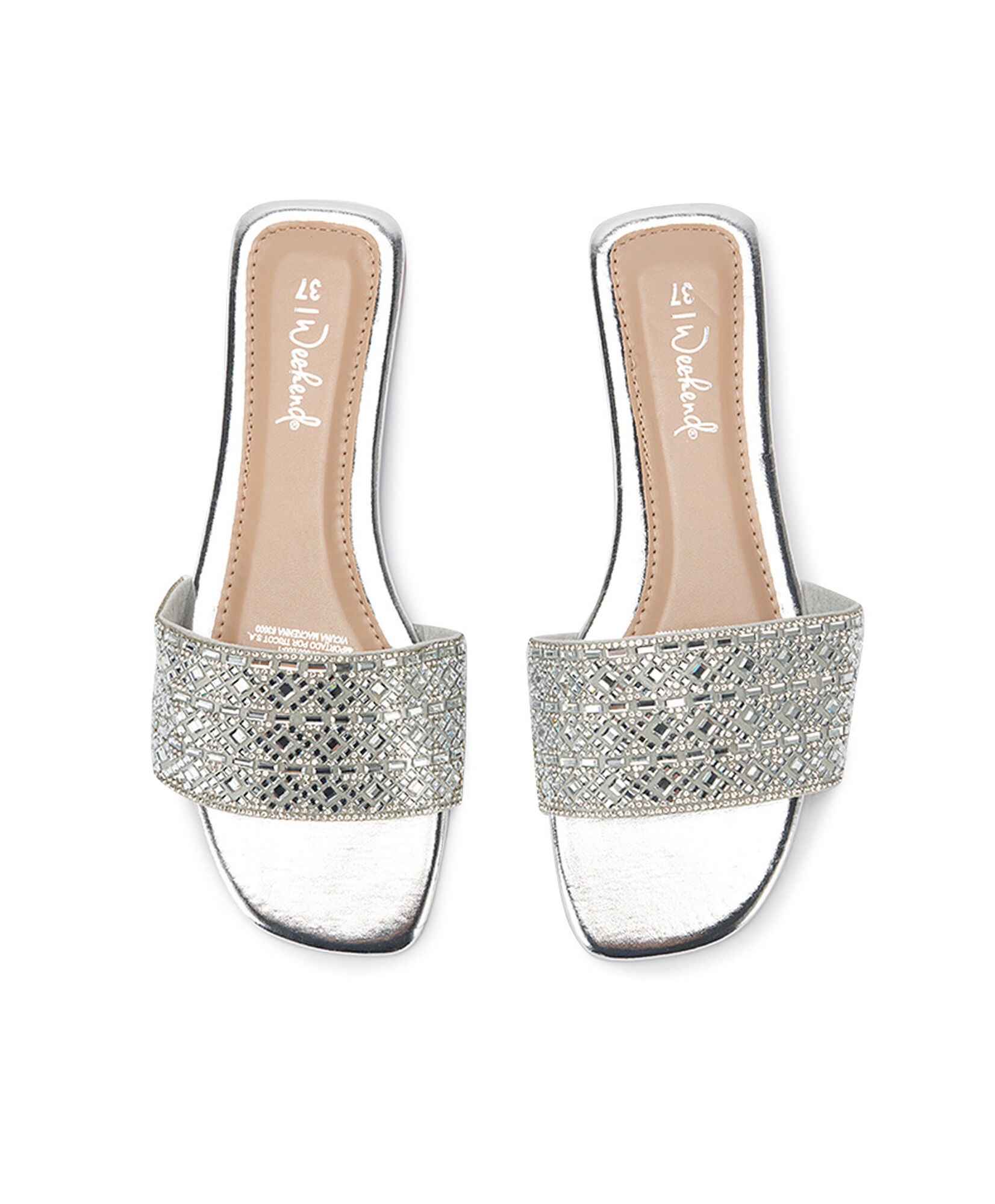 Sandalia mujer tejida silver Sandalia mujer tejida silver