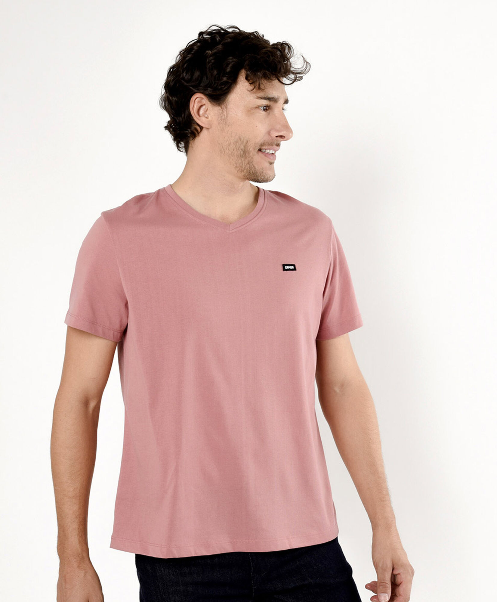 Polera hombre lisa parche gamer Polera hombre lisa parche gamer