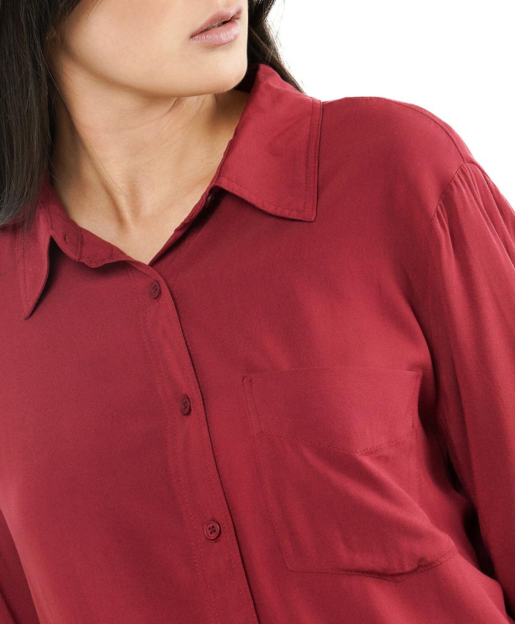 Blusa mujer camisera roja Blusa mujer camisera roja