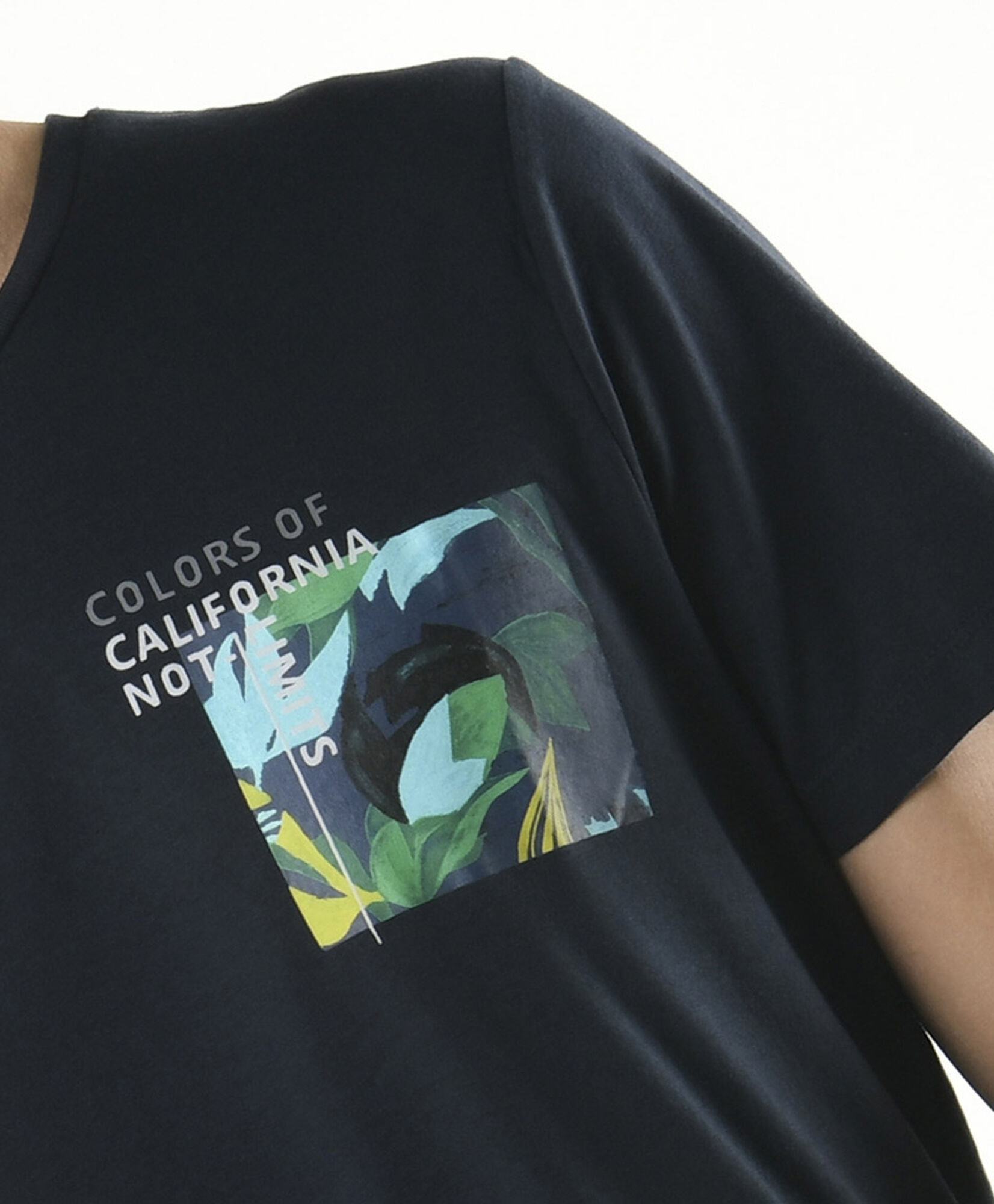 Polera hombre doble estampado cuadro Polera hombre doble estampado cuadro