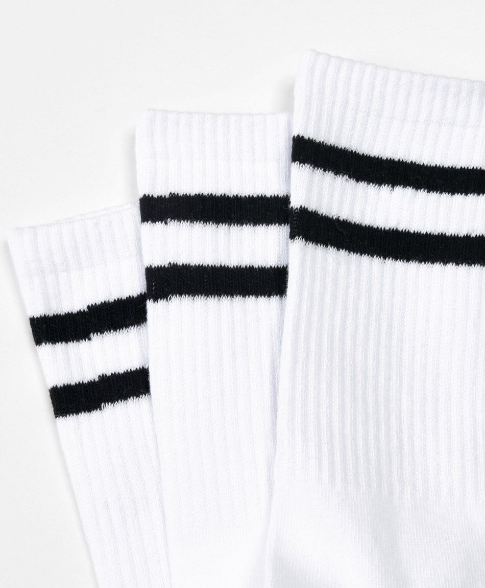 Pack 3 calcetines mujer tenis blanco