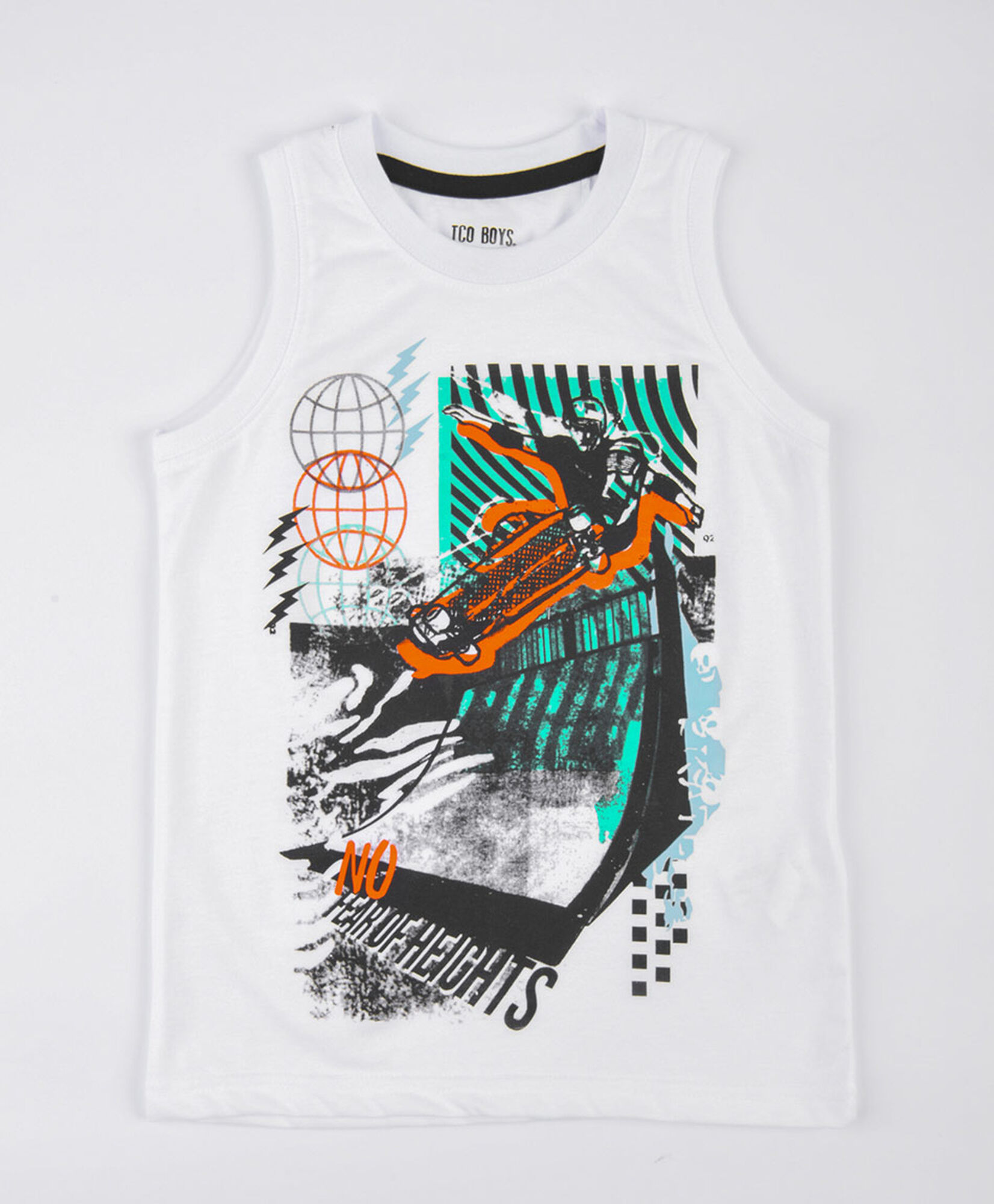 Polera niño skate sin mangas Polera niño skate sin mangas