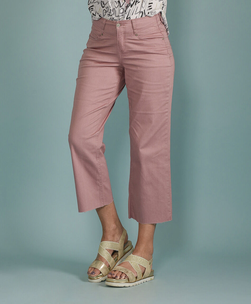 Jeans corte rosado