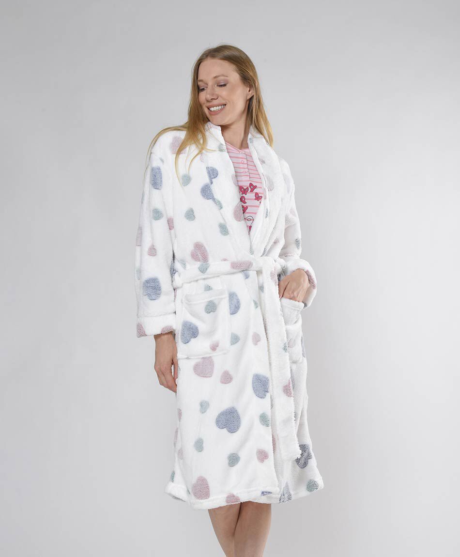 Bata mujer corazones