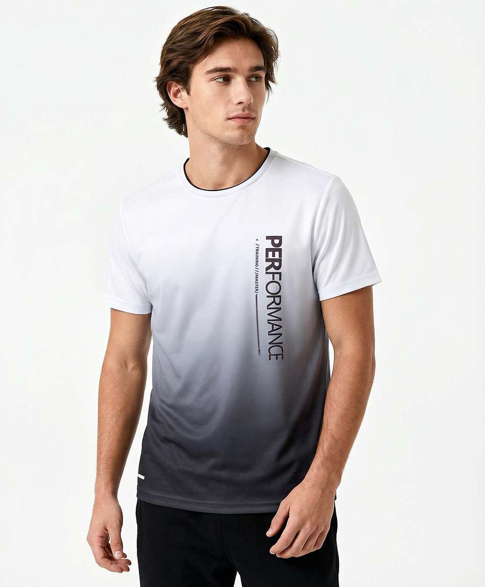Polera deportiva hombre degrad&eacute;