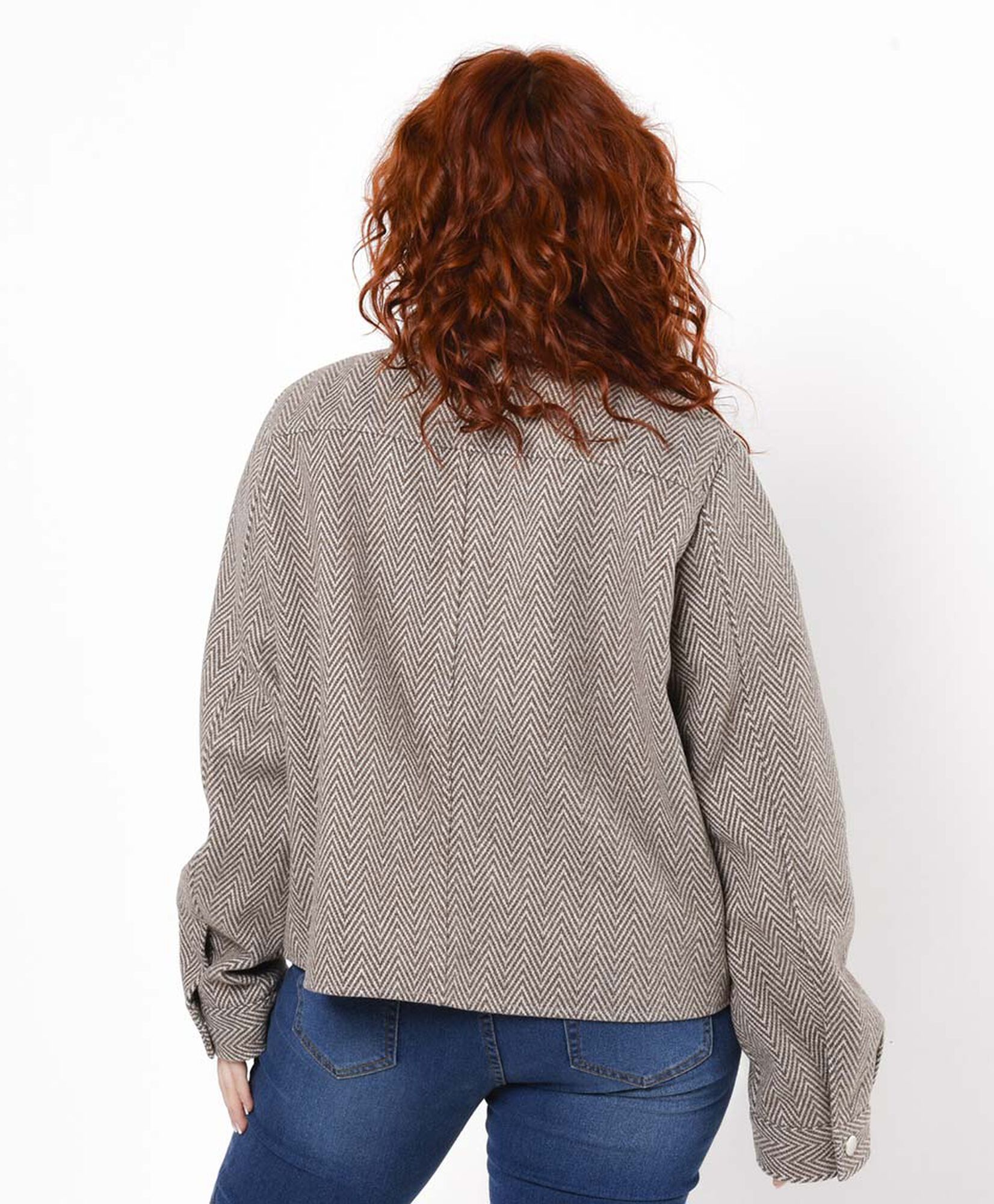 Chaqueta mujer zigzag bolsillos Chaqueta mujer zigzag bolsillos