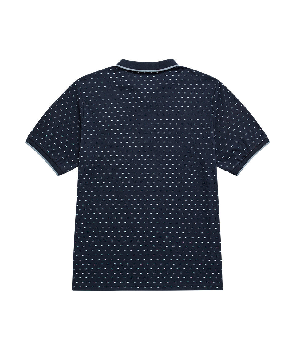 Polera hombre cuello polo azul navy