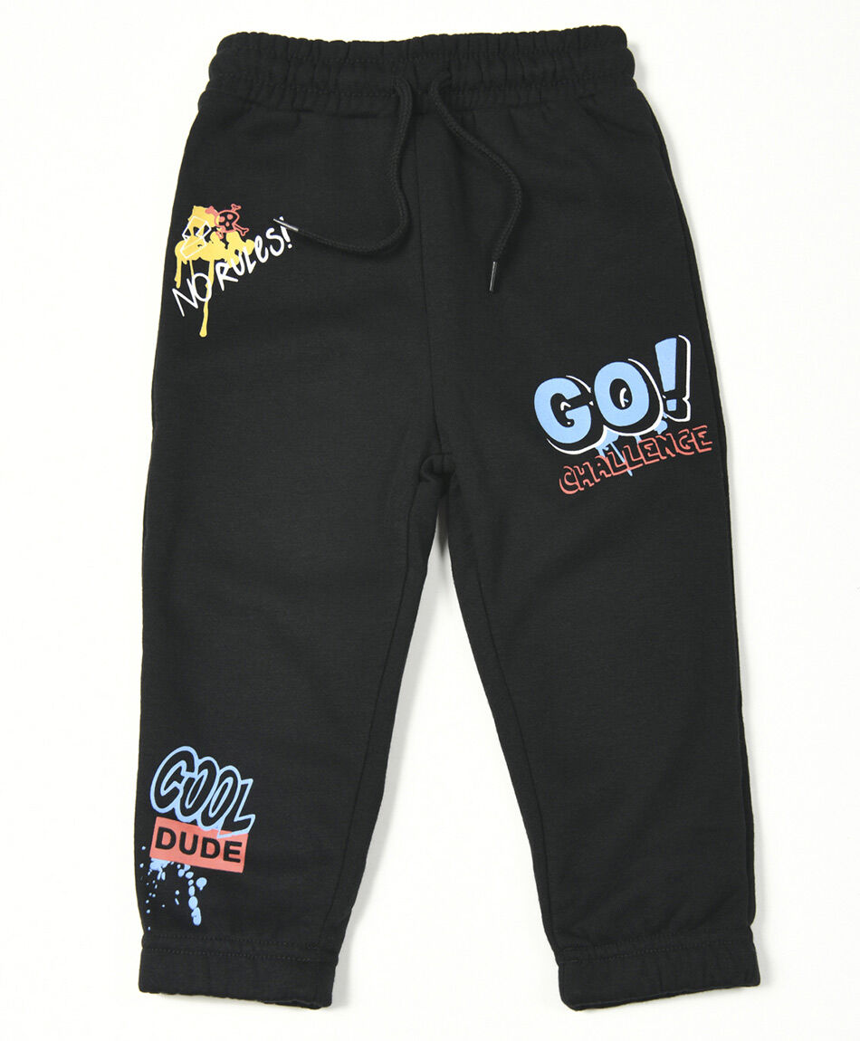 Pantalón de buzo bebé graffitis