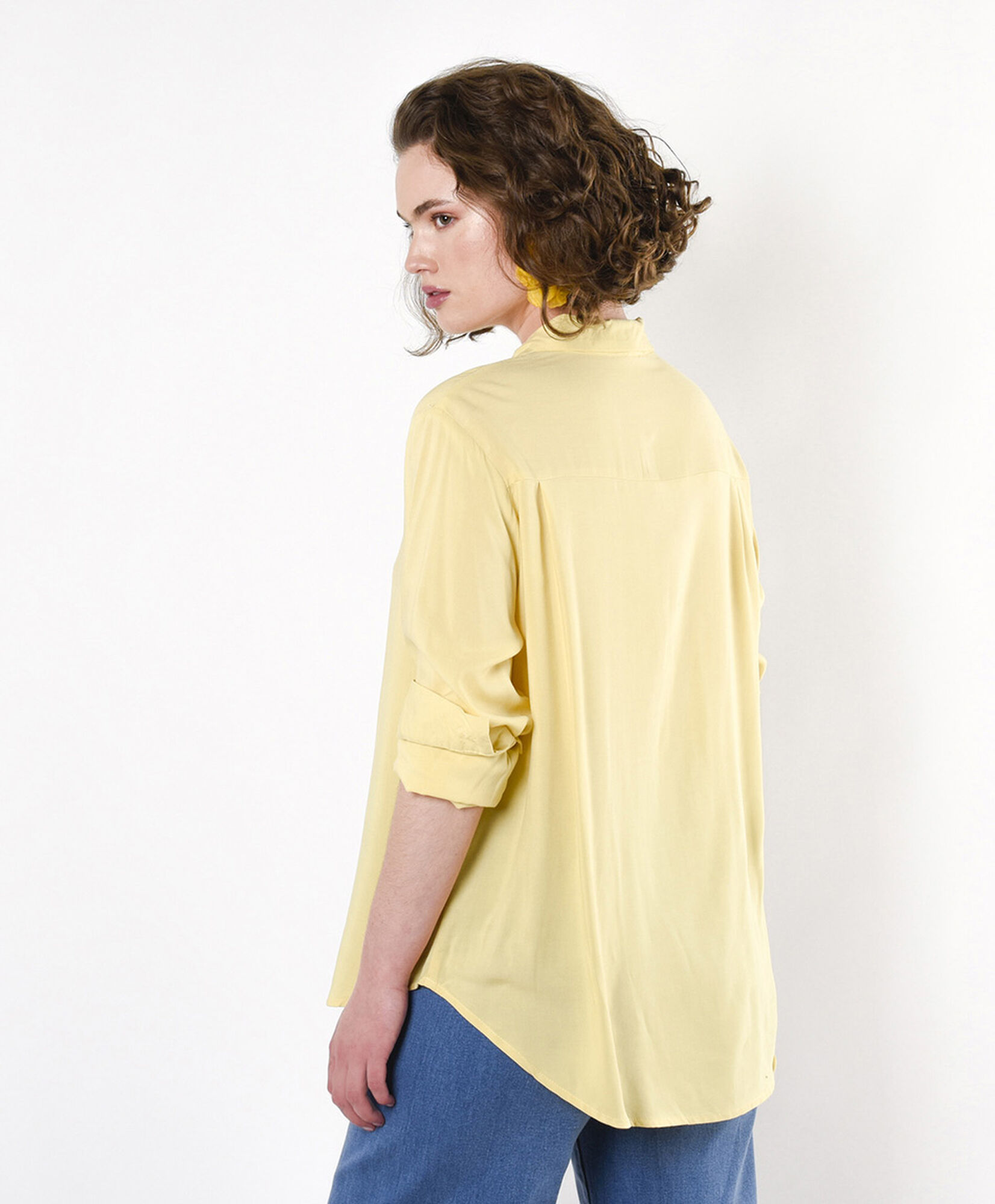 Blusa mujer amarilla camisera Blusa mujer amarilla camisera