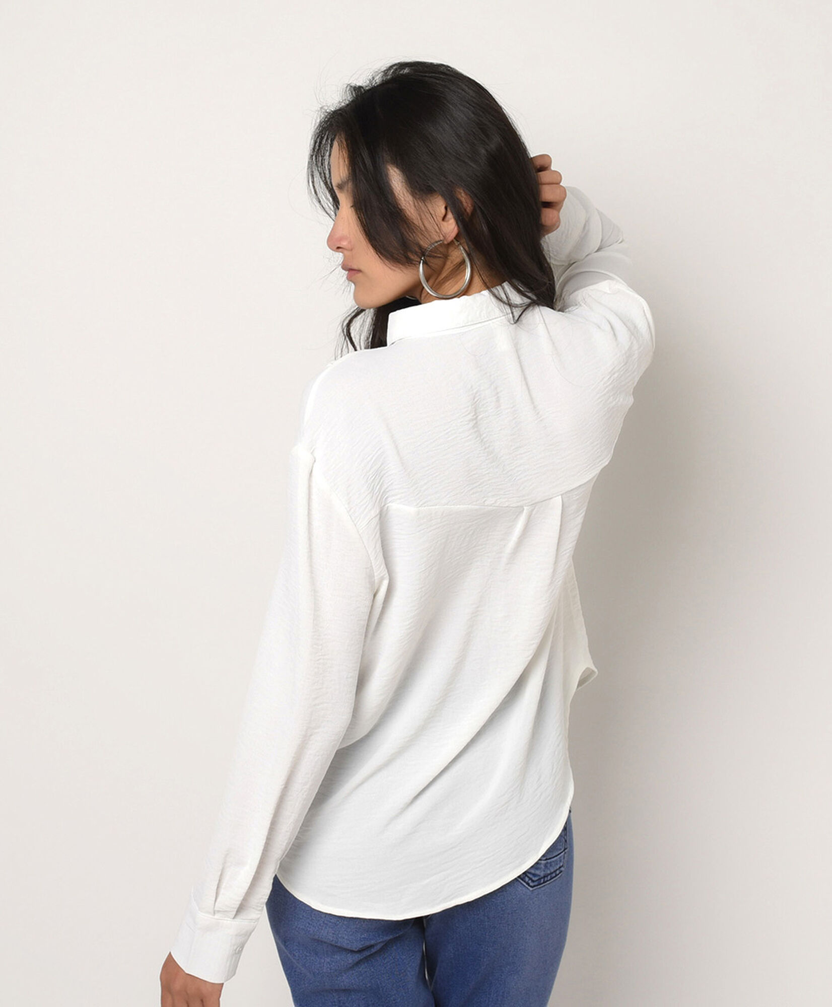 Blusa mujer camisera blanca Blusa mujer camisera blanca