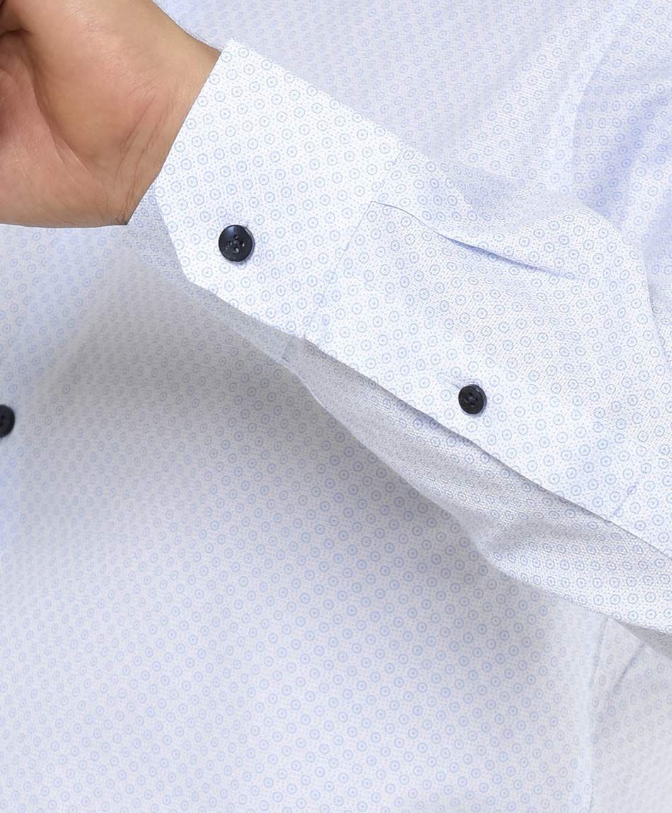 Camisa hombre mini c&iacute;rculos