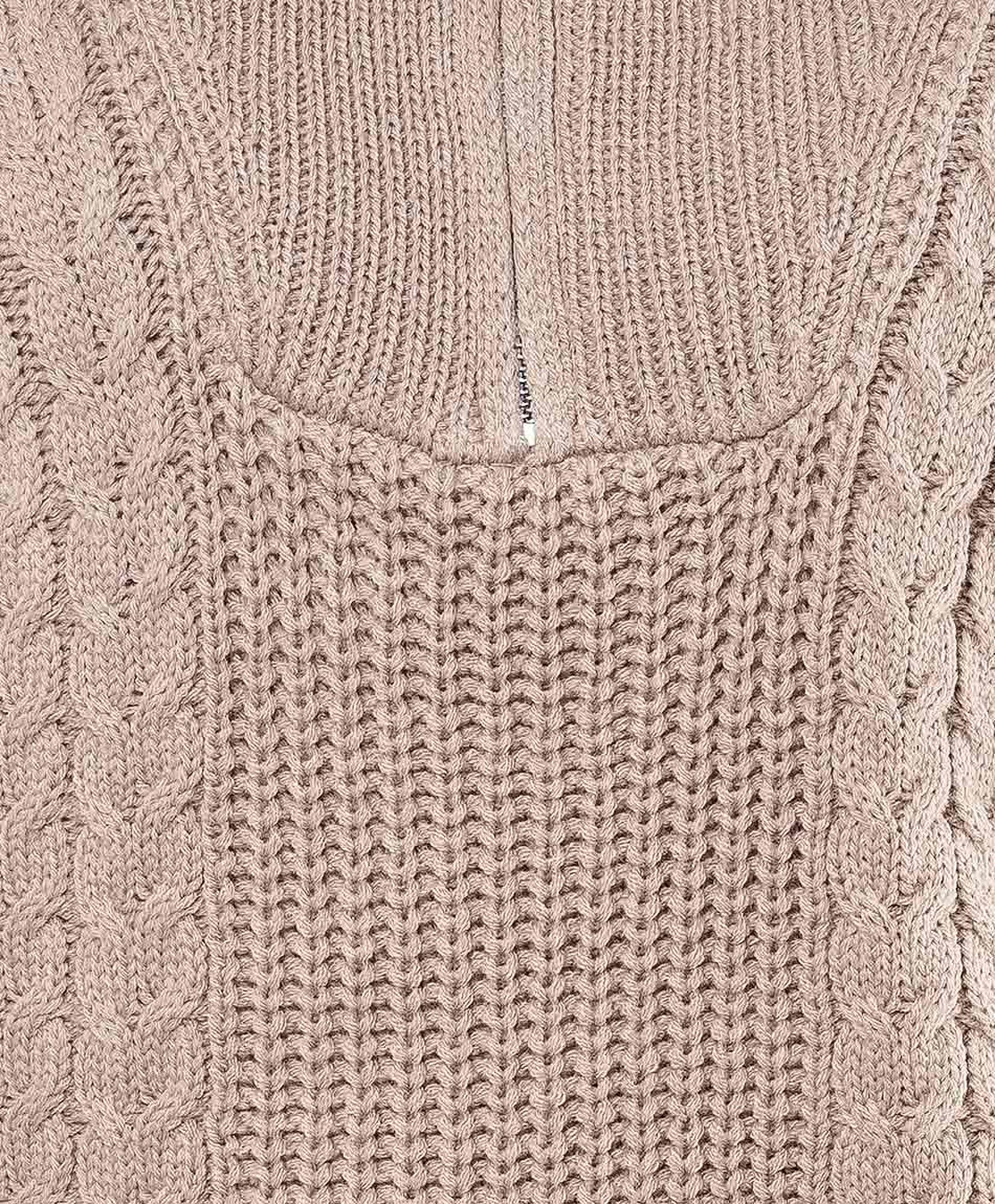 Sweater mujer trenzado medio cierre Sweater mujer trenzado medio cierre