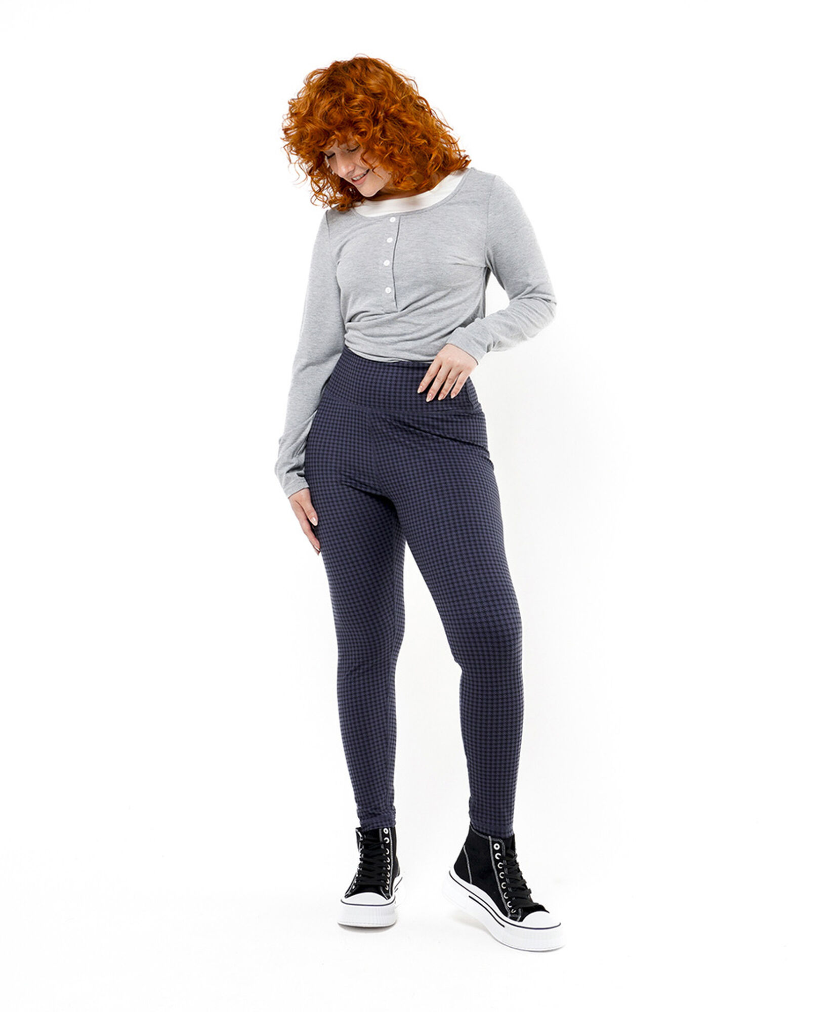 Leggins mujer cuadrille azul Leggins mujer cuadrille azul