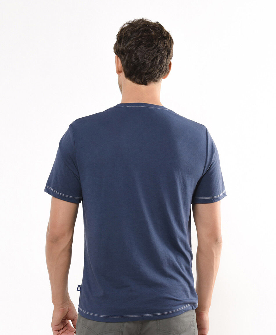 Polera hombre olas blue