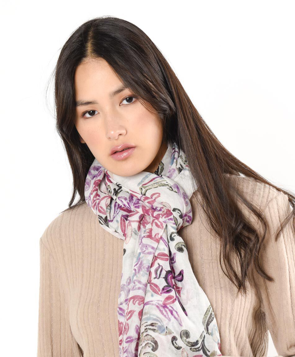 Pañuelo mujer print ramas