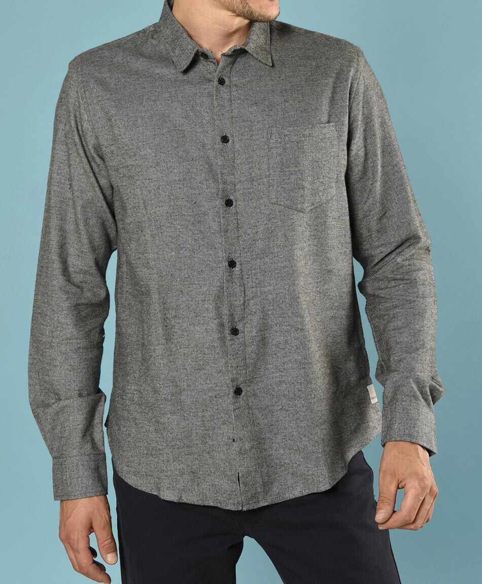 Camisa sin estampado manga larga