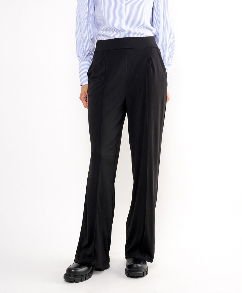 Pantal&oacute;n mujer ancho elasticado