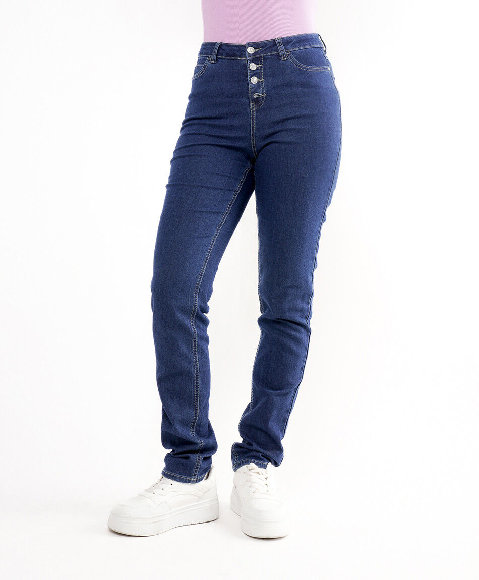 Jeans mujer mariposa bordada skinny fit