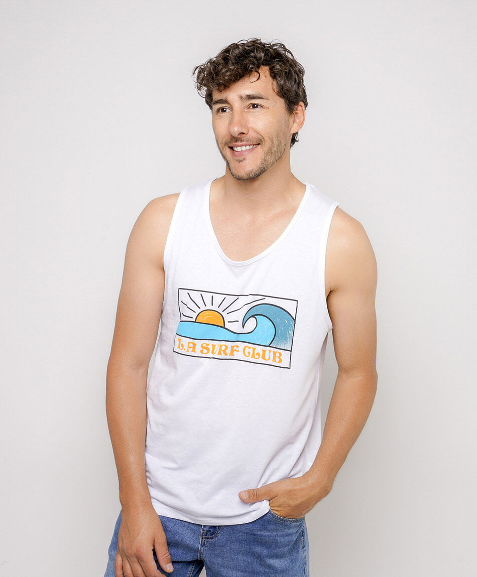 Polera hombre surf olas