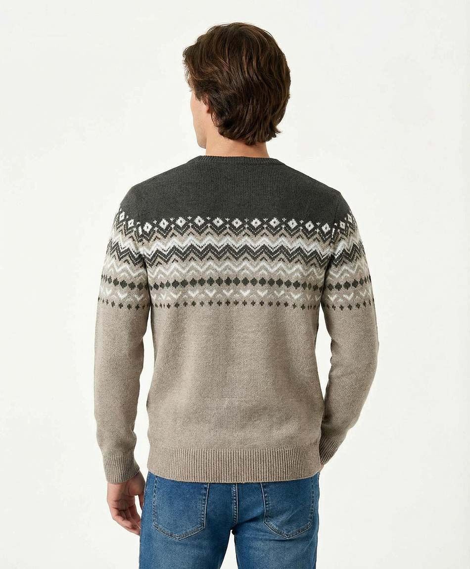 Sweater hombre tricolor nordic