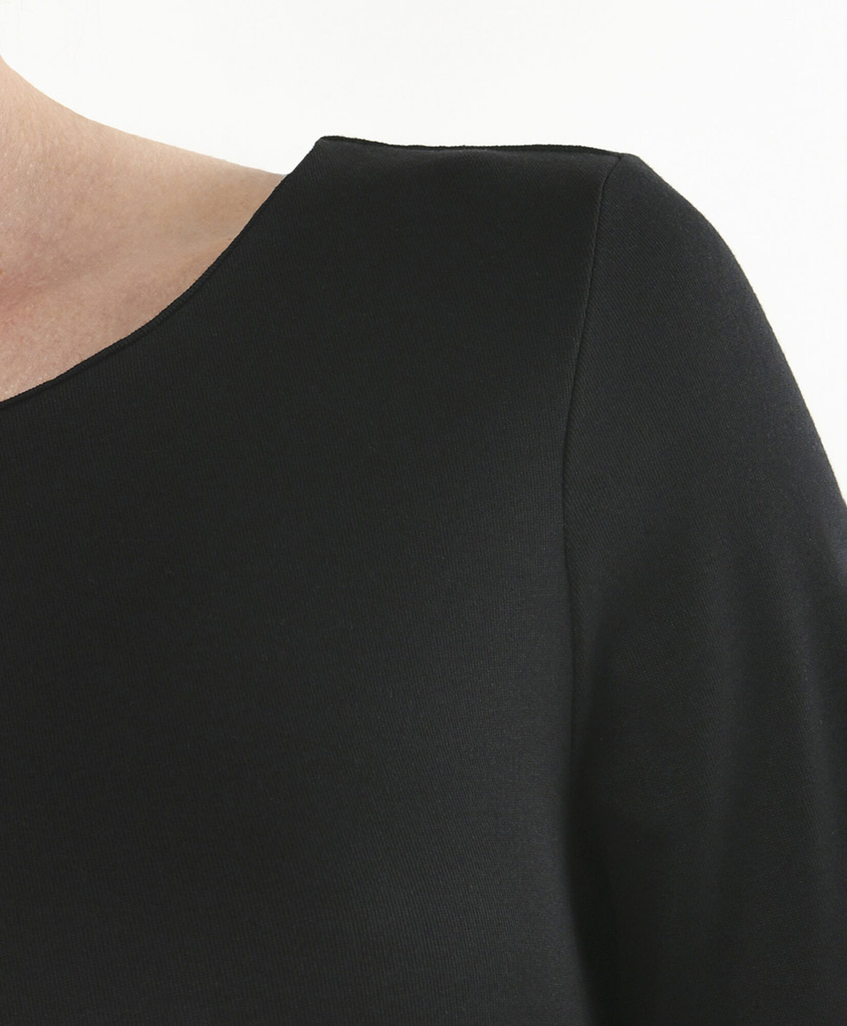 Vestido mujer drapeado negro Vestido mujer drapeado negro