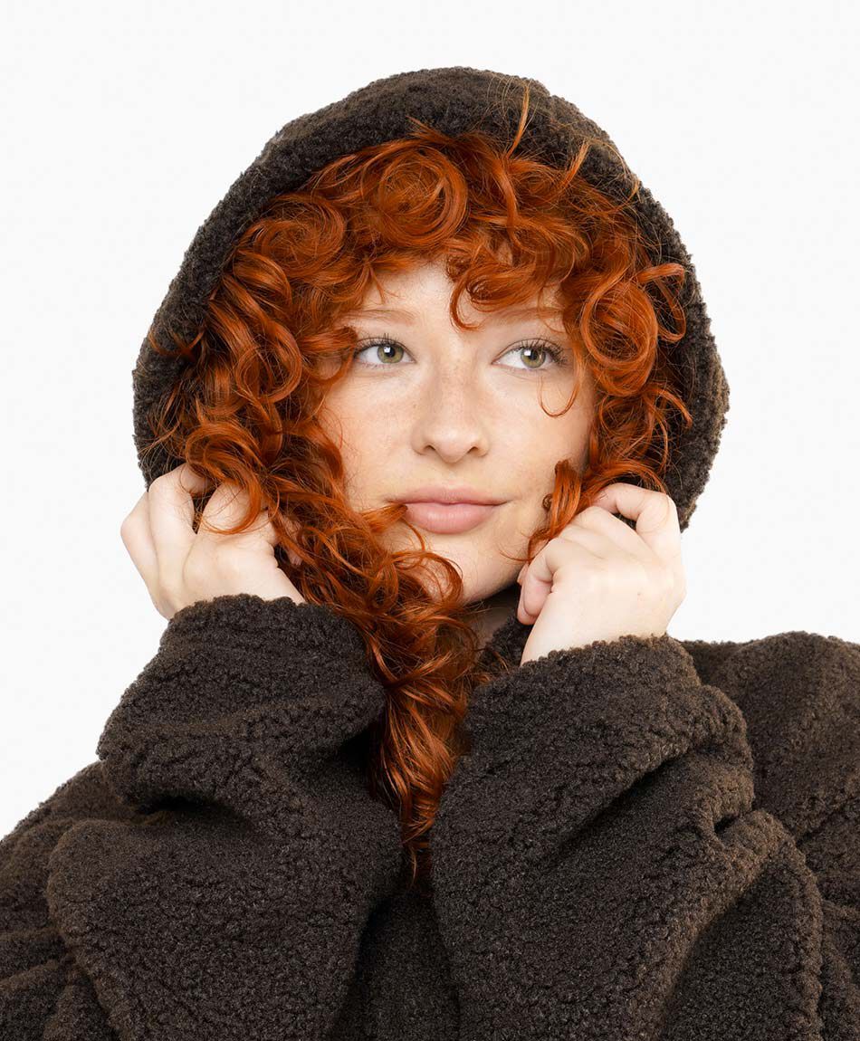 Polar mujer hevy capuchon caf&eacute;