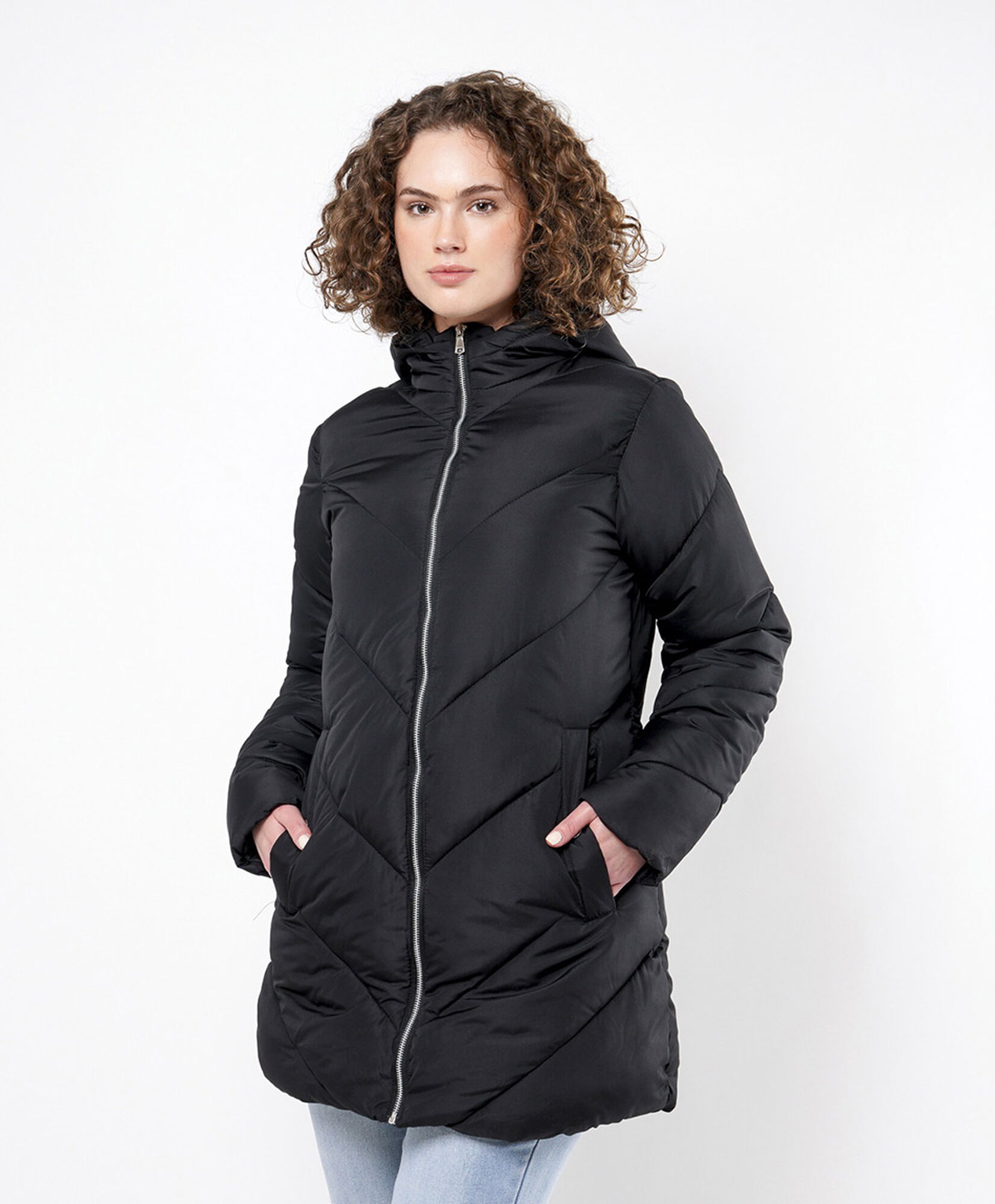 Parka Larga Moda Parkas Mujer Parkas Abrigo Blanco Mujer Corte