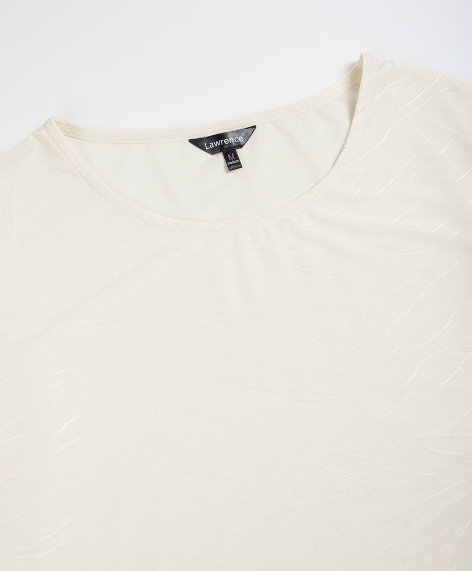 Polera mujer jacquard ondas