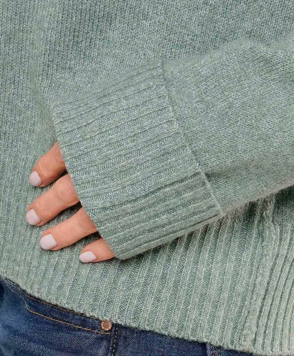 Sweater mujer costuras hombros
