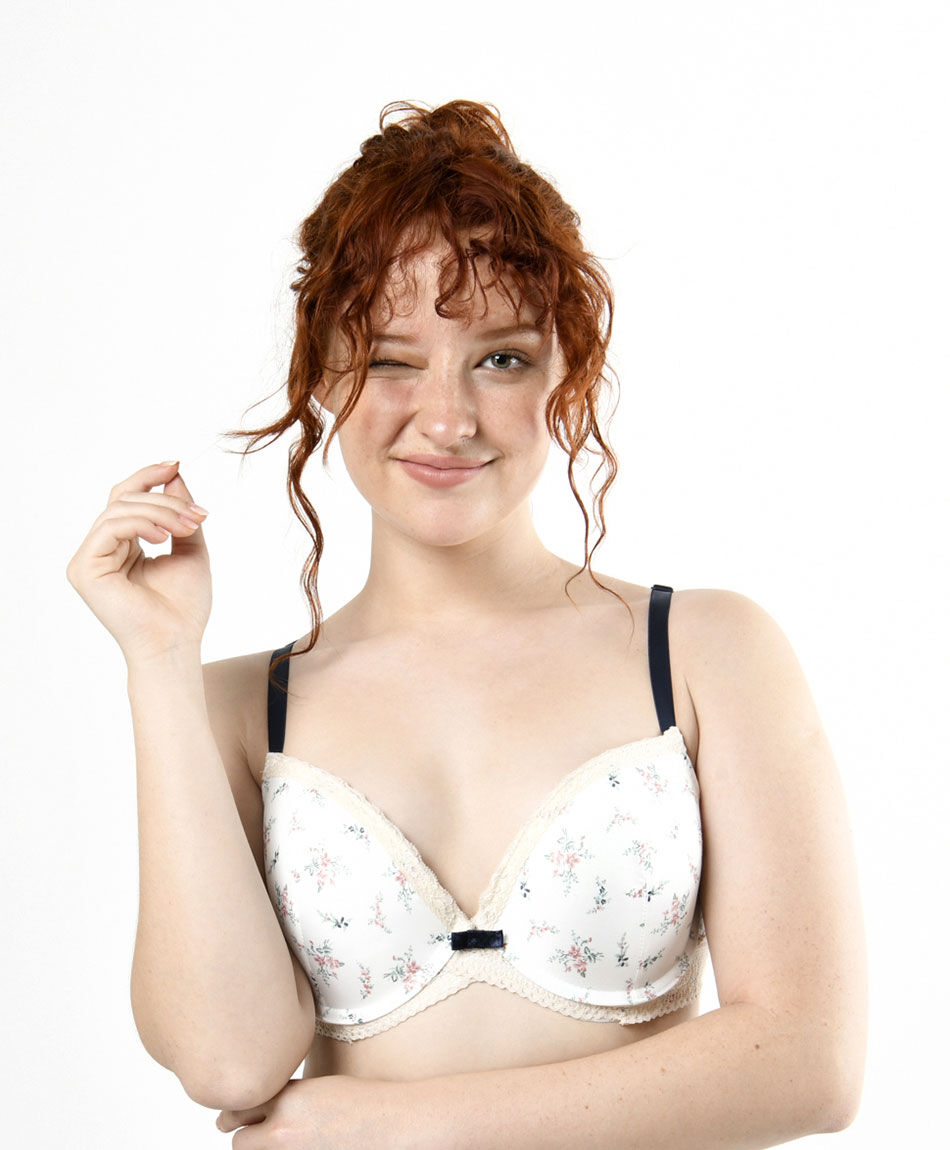 Sost&eacute;n mujer print floreado encaje