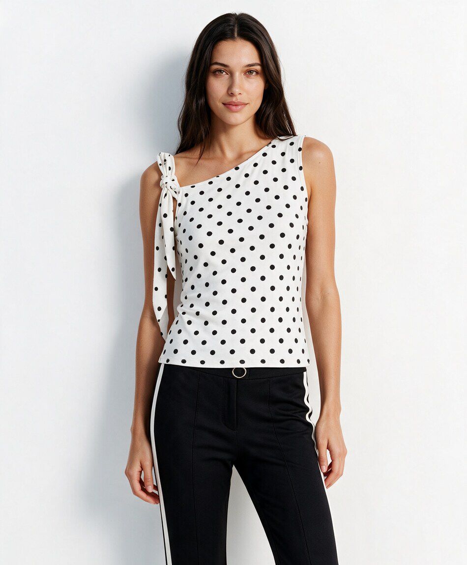 Polera mujer top puntos